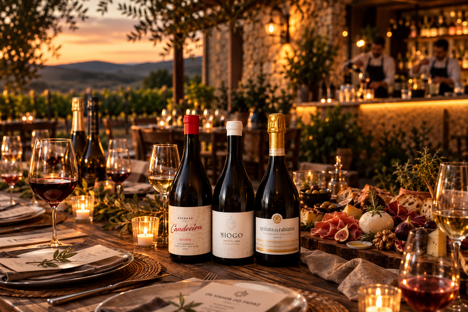 Celebração com vinho e serviço de bebidas para eventos